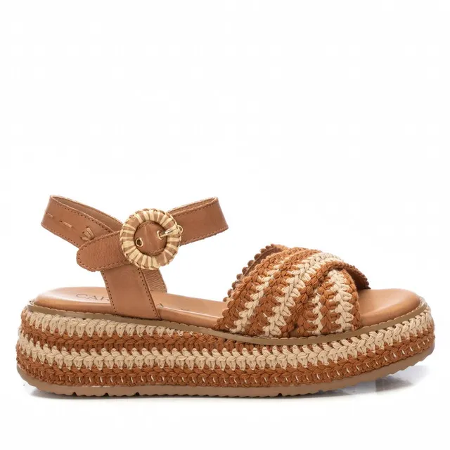 Carmela 16235601 sandale compensée camel 5 cm
