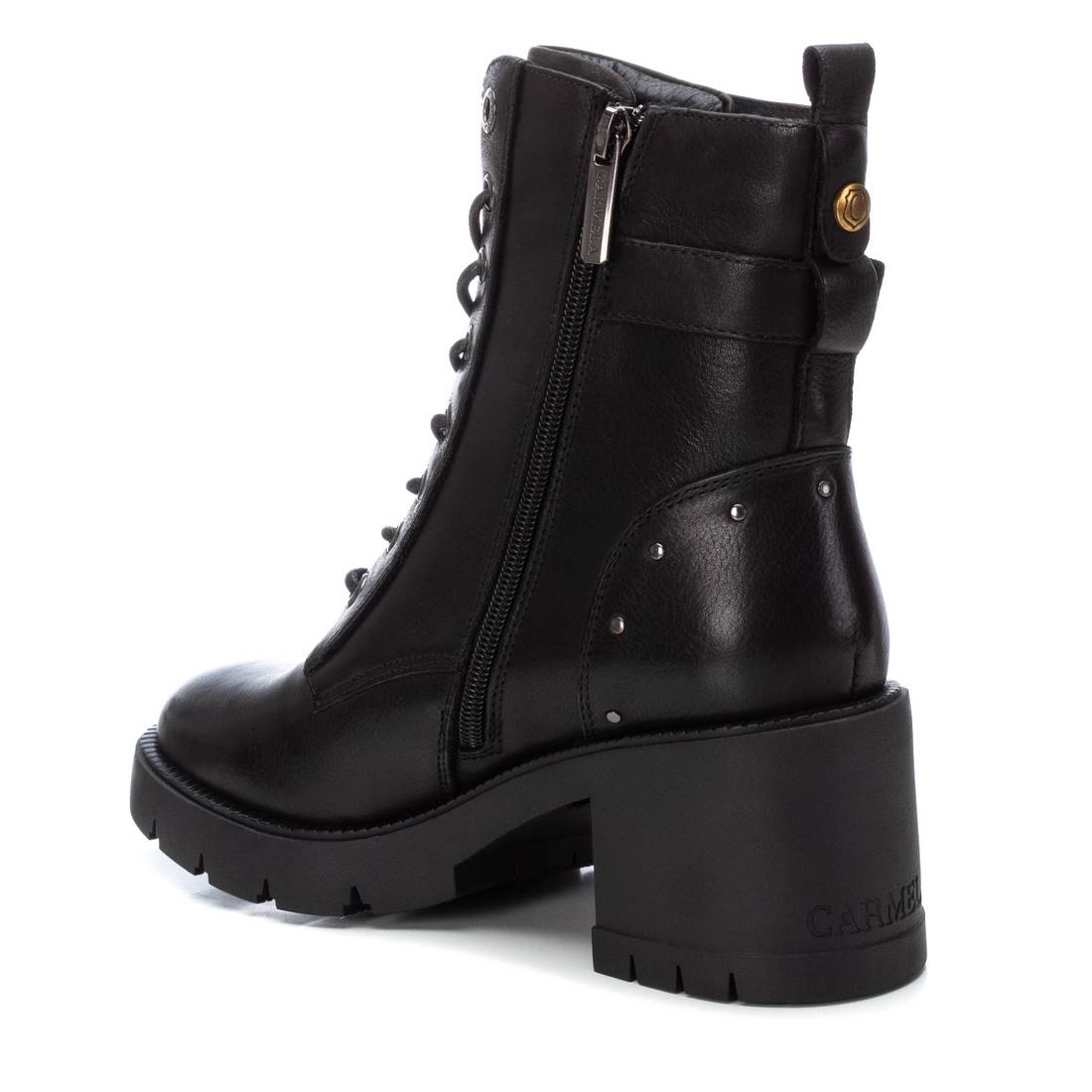 Carmela 16190101 bottines femme cuir noir semelle épaisse