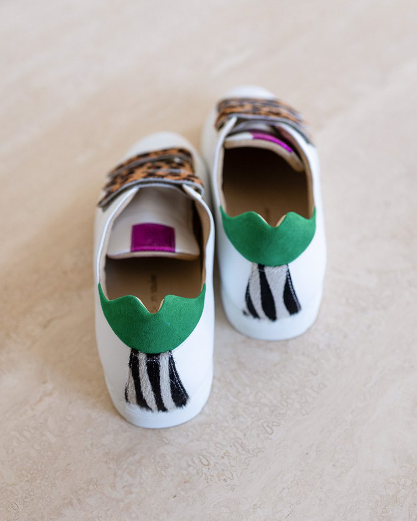 Dessine Moi Un Soulier scratch basket blanche cuir blanc