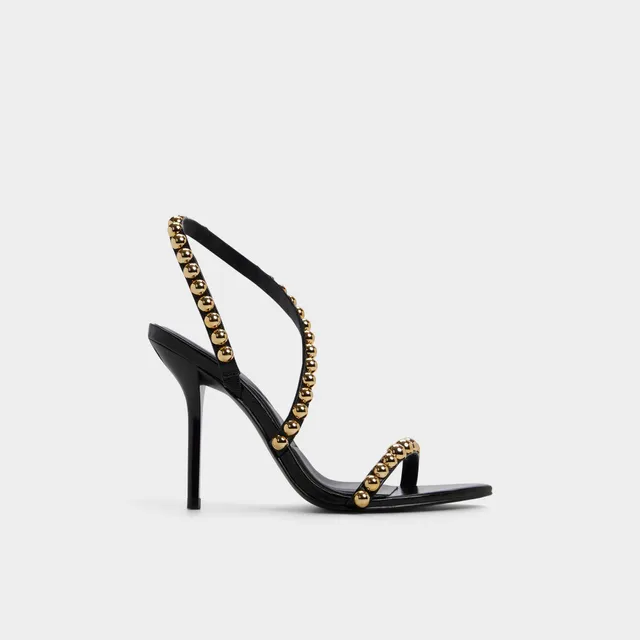 ALDO Attey sandales talon noir doré