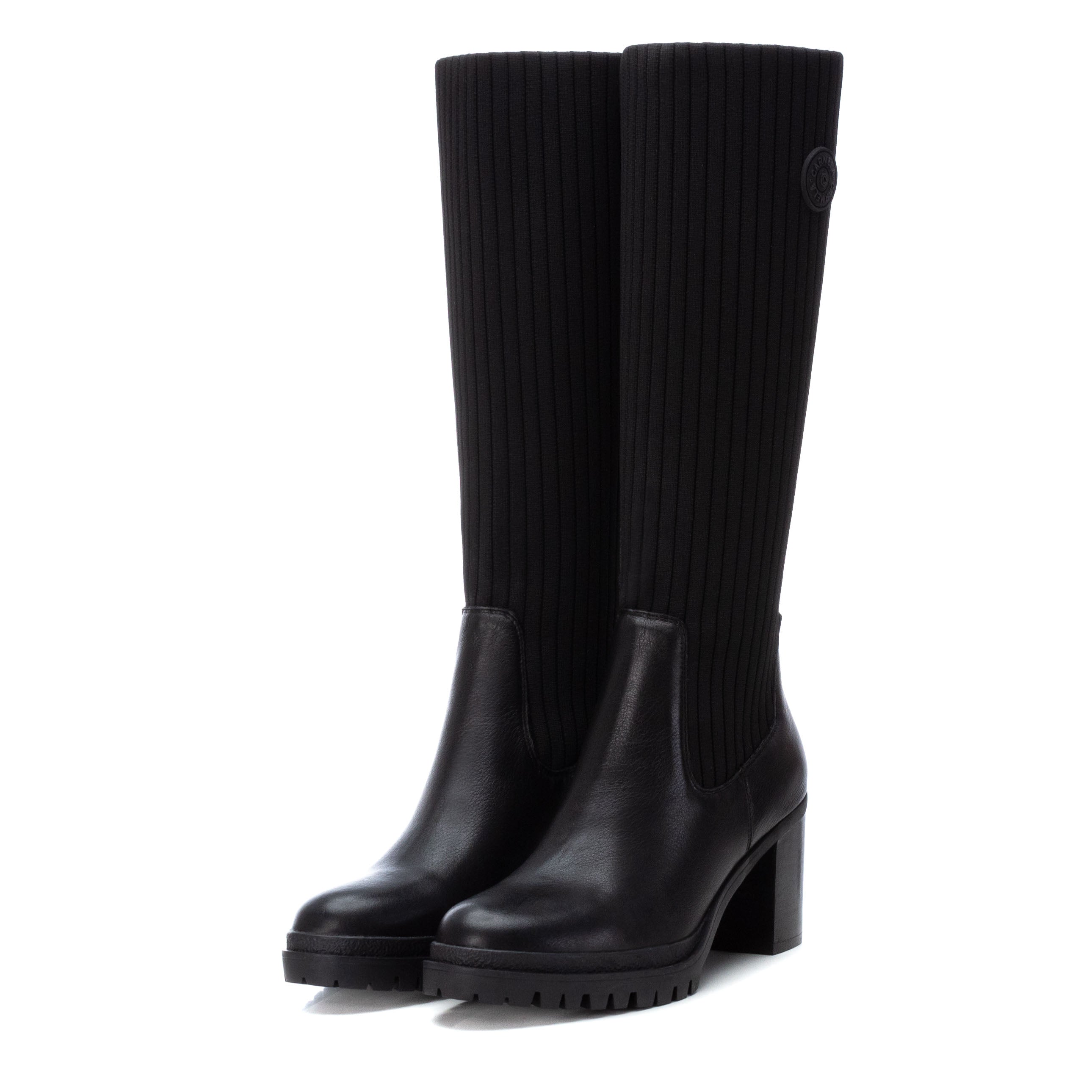 Carmela 16027601 bottes cuir noir chelsea