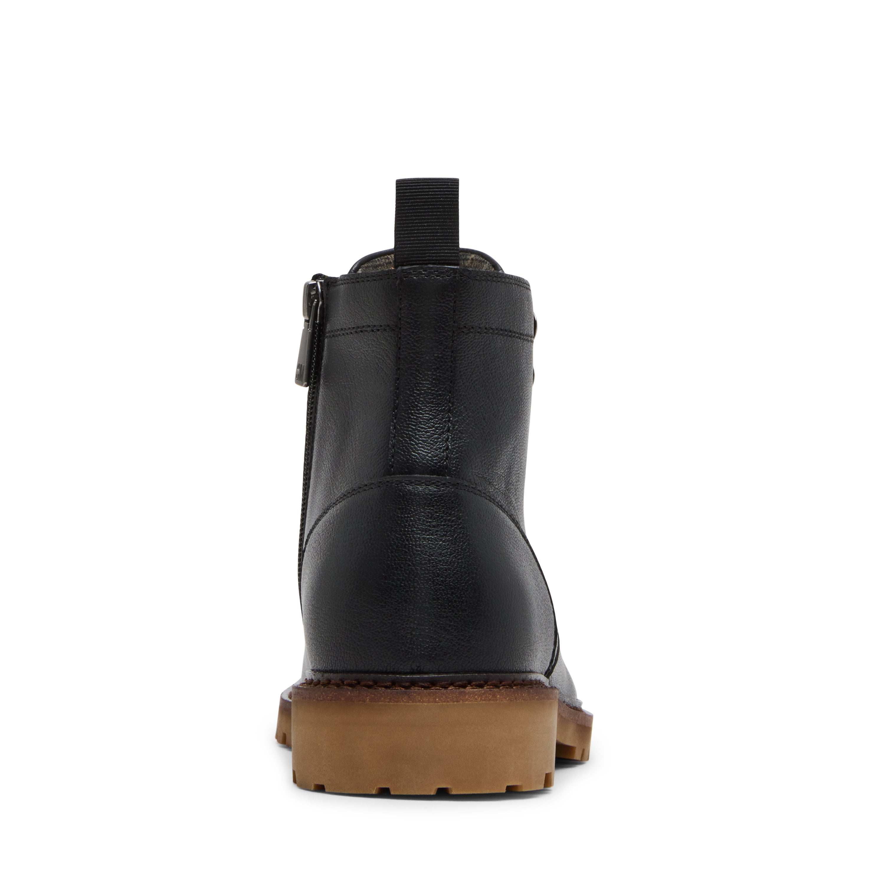 Steve Madden Patroane bottes cuir noir homme lacets