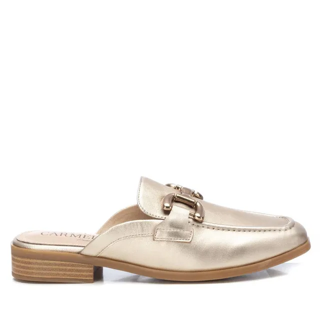 Carmela 16150505 mule doree cuir suede slipper