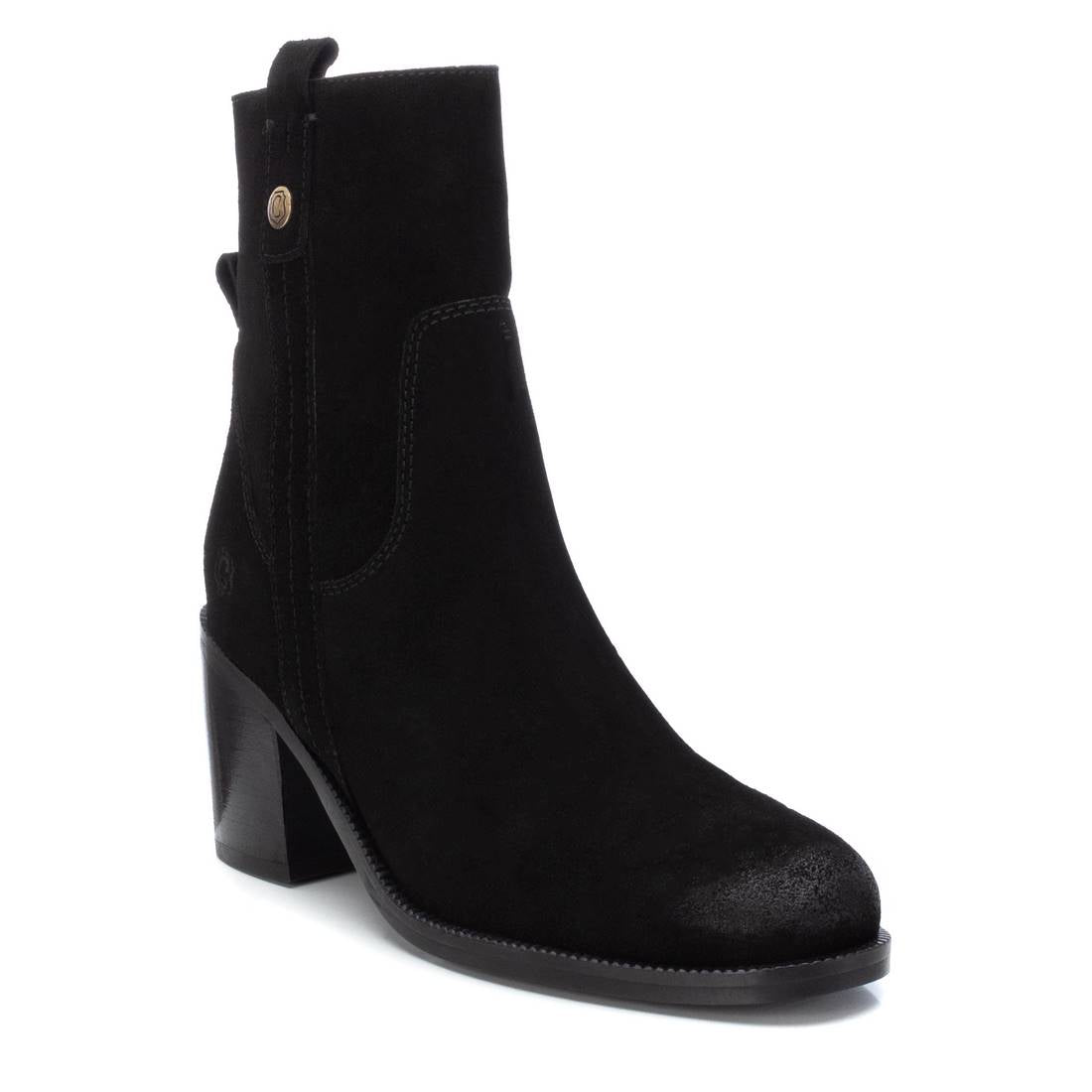 Carmela 16093701 bottines cuir noir talon 7 cm