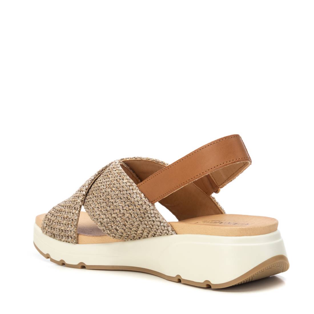 Carmela 16236303 sandale camel raphia compensée