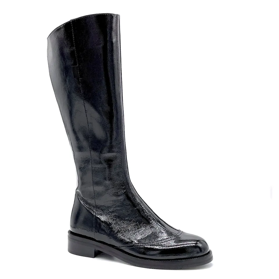 Bottes Elata 51532-1 vernis noir talon 3,5 cm