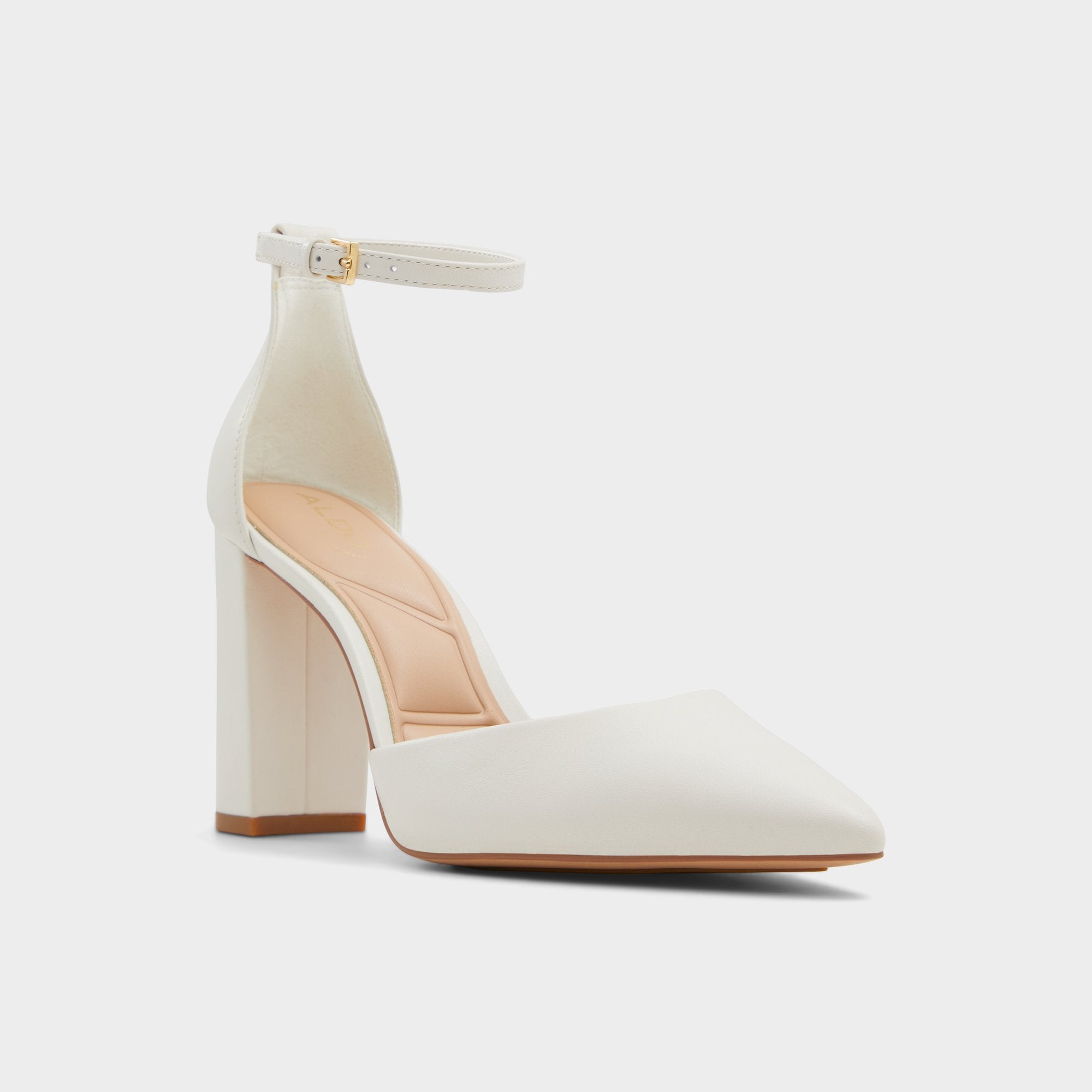 ALDO Faith escarpins blancs talon bloc brides