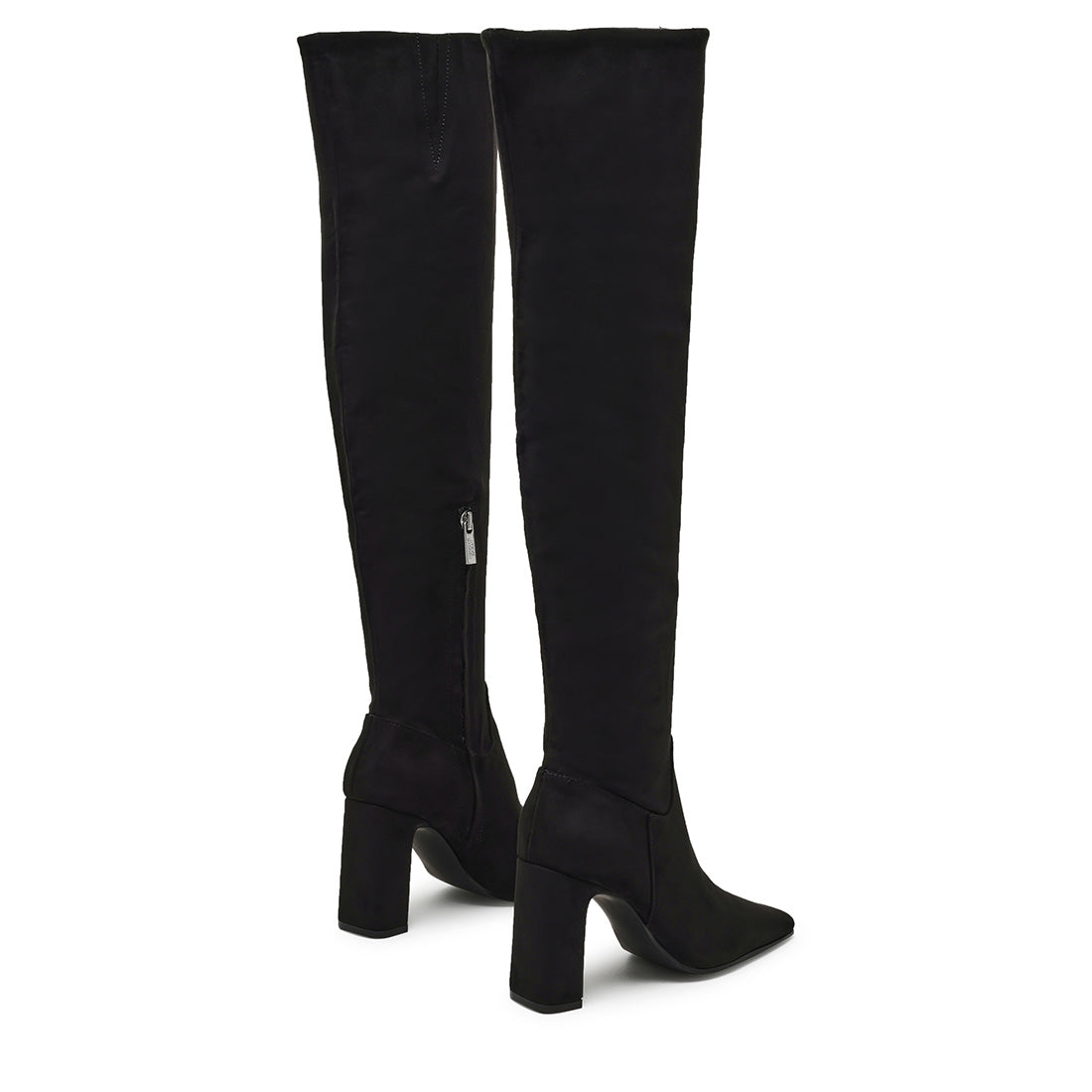Steve Madden Fair-Play bottines noires tissu talon 8,5 cm
