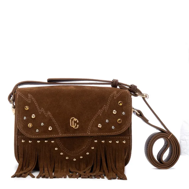 Carmela 186238 18623801 sac bandoulière camel suède