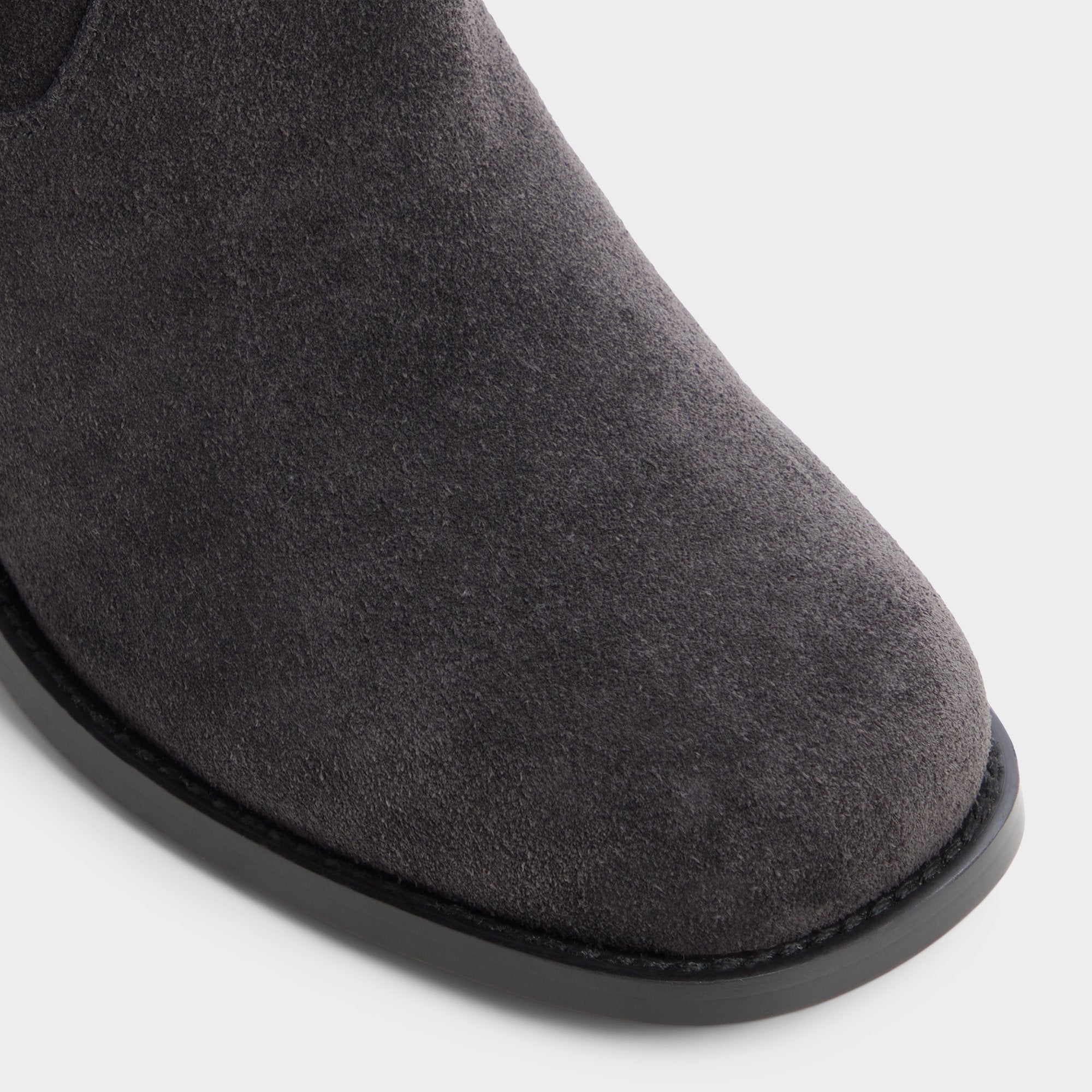 ALDO Haverly bottines suède gris talon bloc