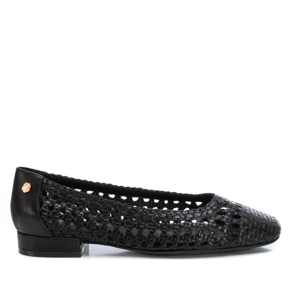 Carmela 16147004 ballerines cuir noir métallisé