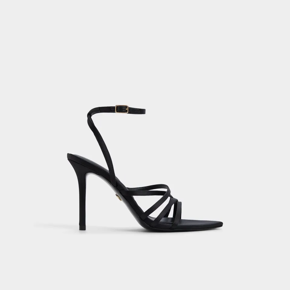 Aldo Solania sandales à talon satin noir