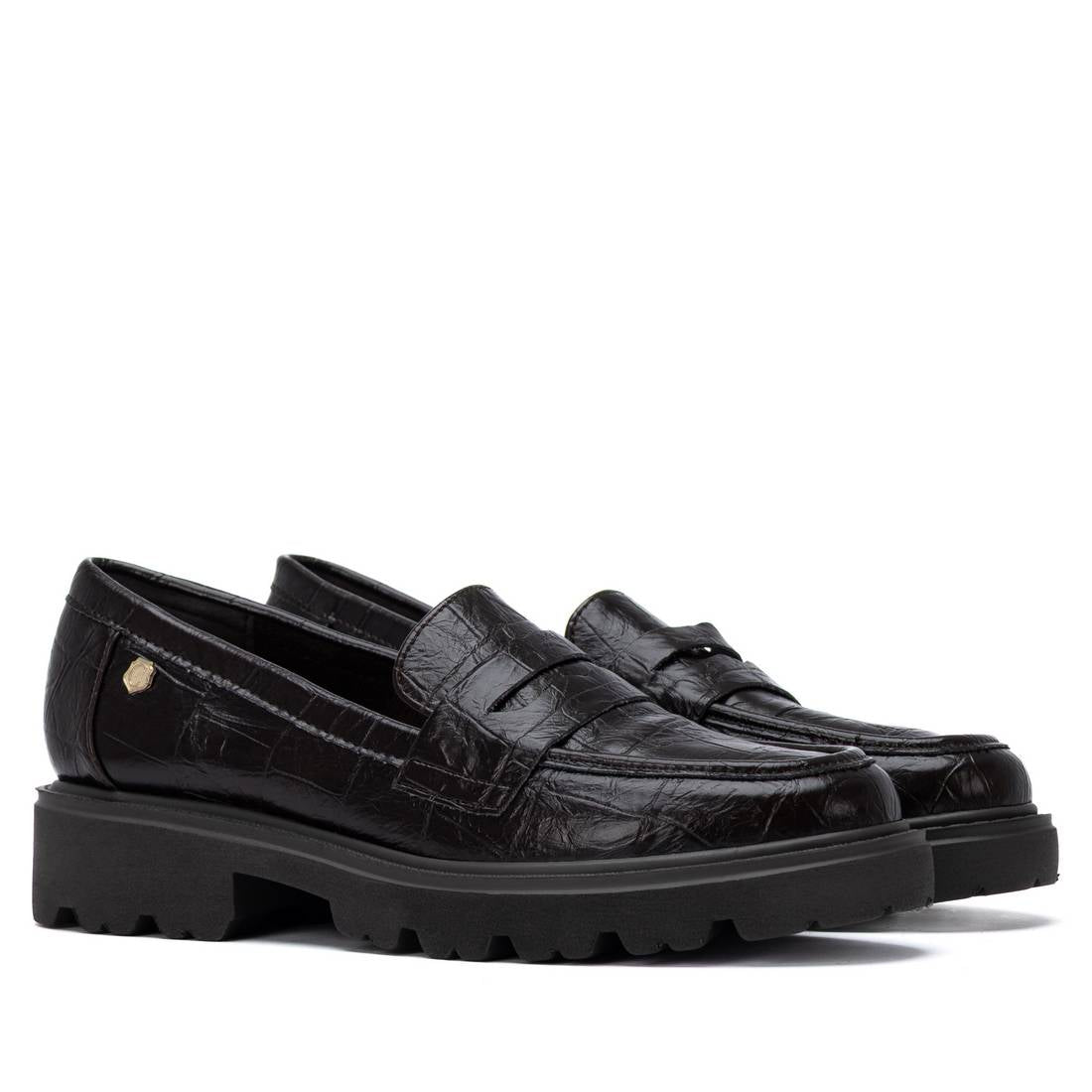 Carmela 16427002 mocassins femme marron talon bas