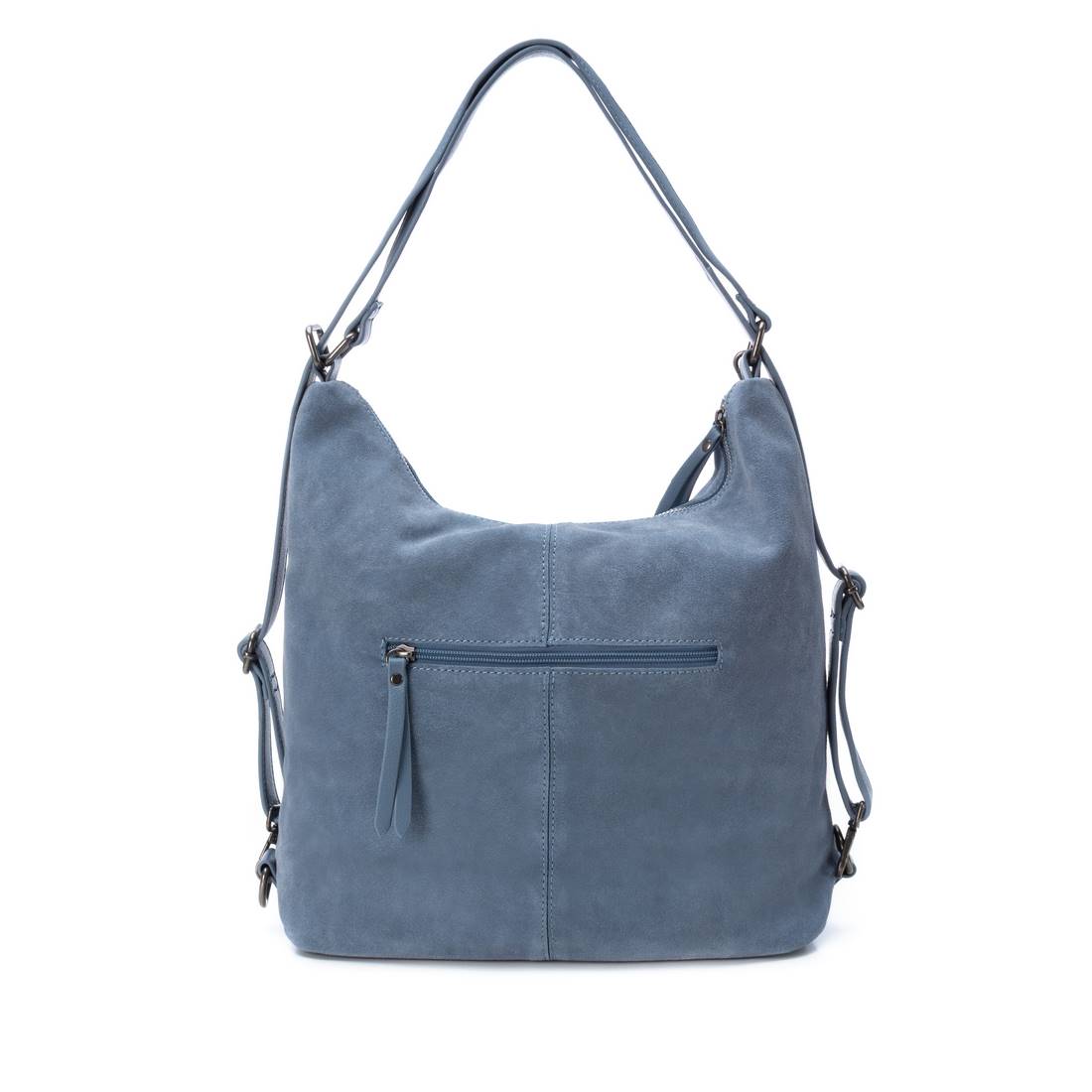 Carmela 18603302 sac épaule femme bleu cuir nylon
