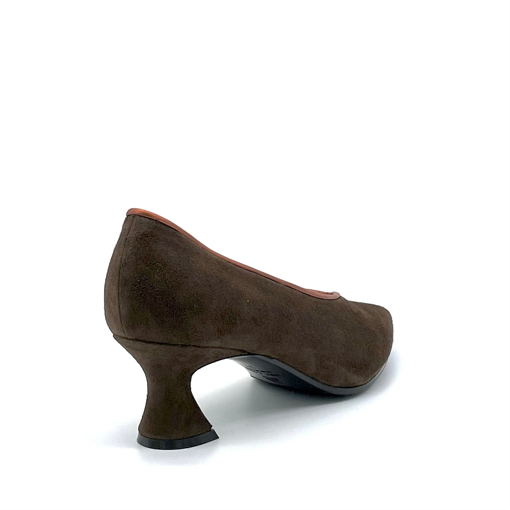 ELATA 52513 escarpins daim marron orange talon 5,5 cm