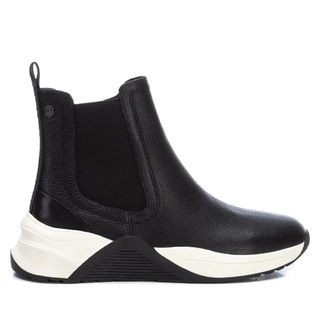Carmela 16014101 boots chelsea cuir noir zip