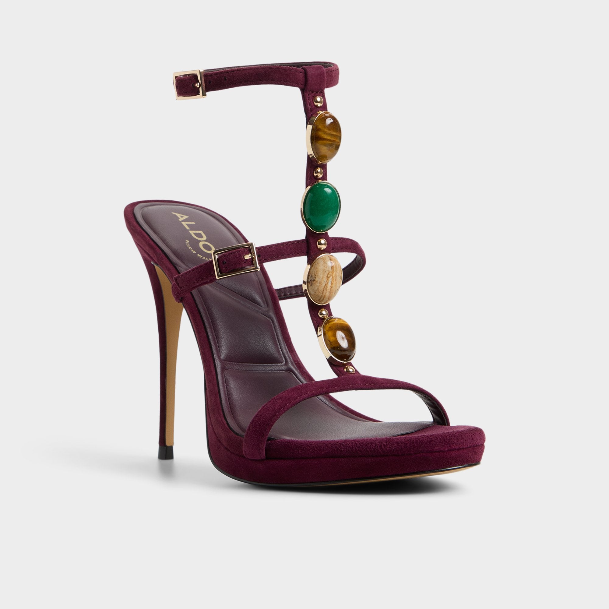 ALDO Opalia sandales à talon bordeaux