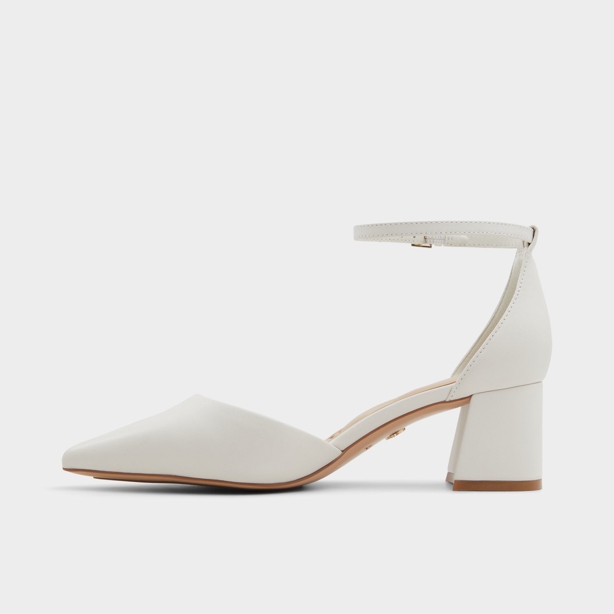ALDO Uneral escarpin d'orsay talon bloc blanc