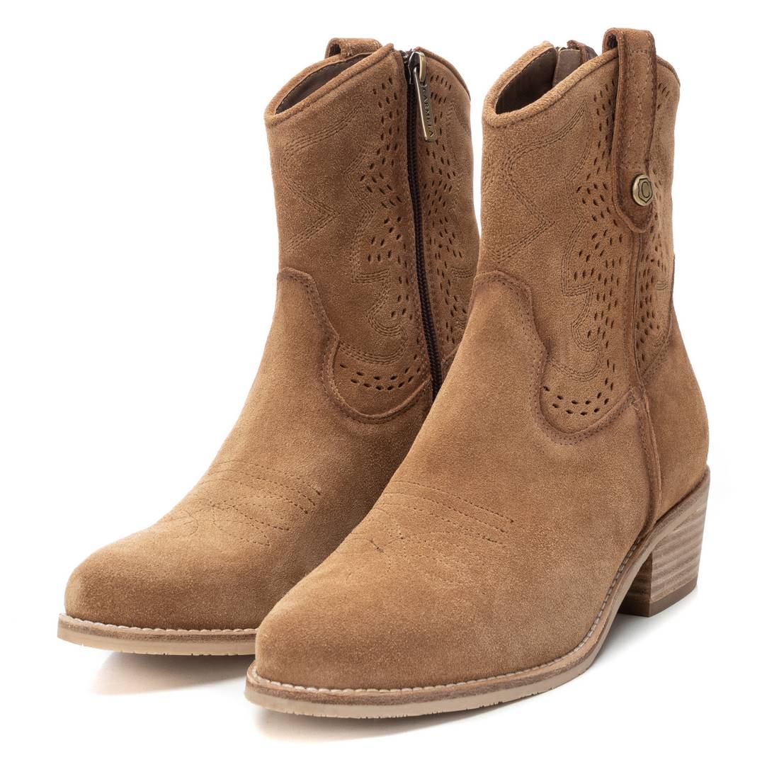 Carmela 16137003 bottine santiag marron cuir