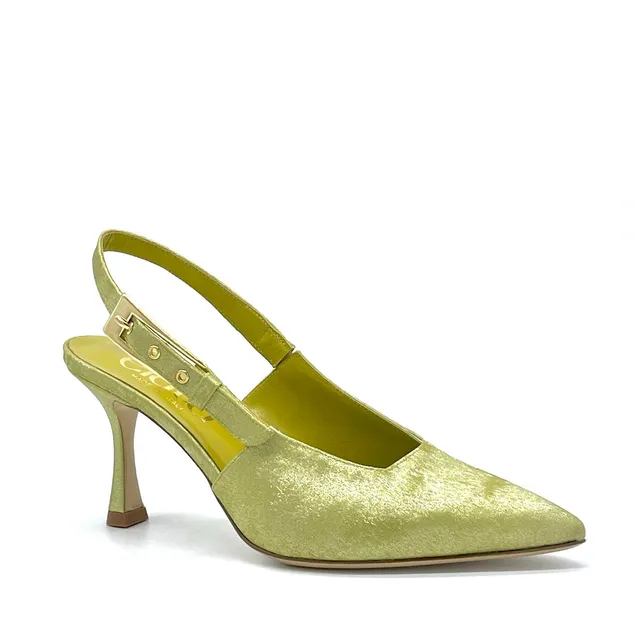 Elata 15106 slingback satin huile pointure 39 talon 7,5 cm