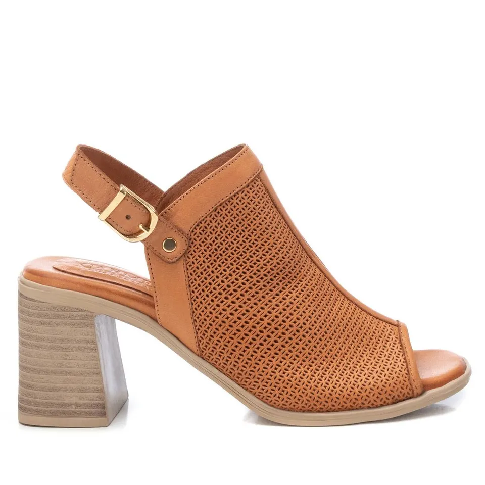 Carmela 16159701 sandale à talon cuir marron