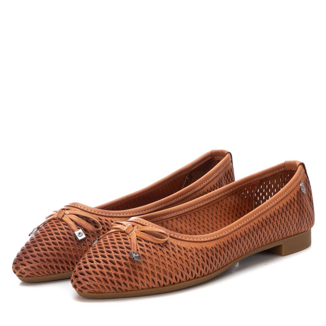 Carmela 16076101 ballerines cuir marron nœud