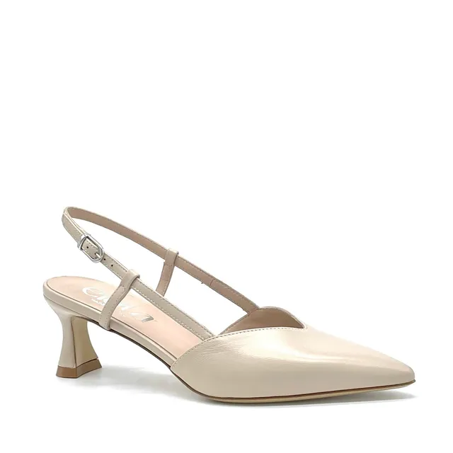 Elata 16160 slingback cuir sable talon 5,5 cm