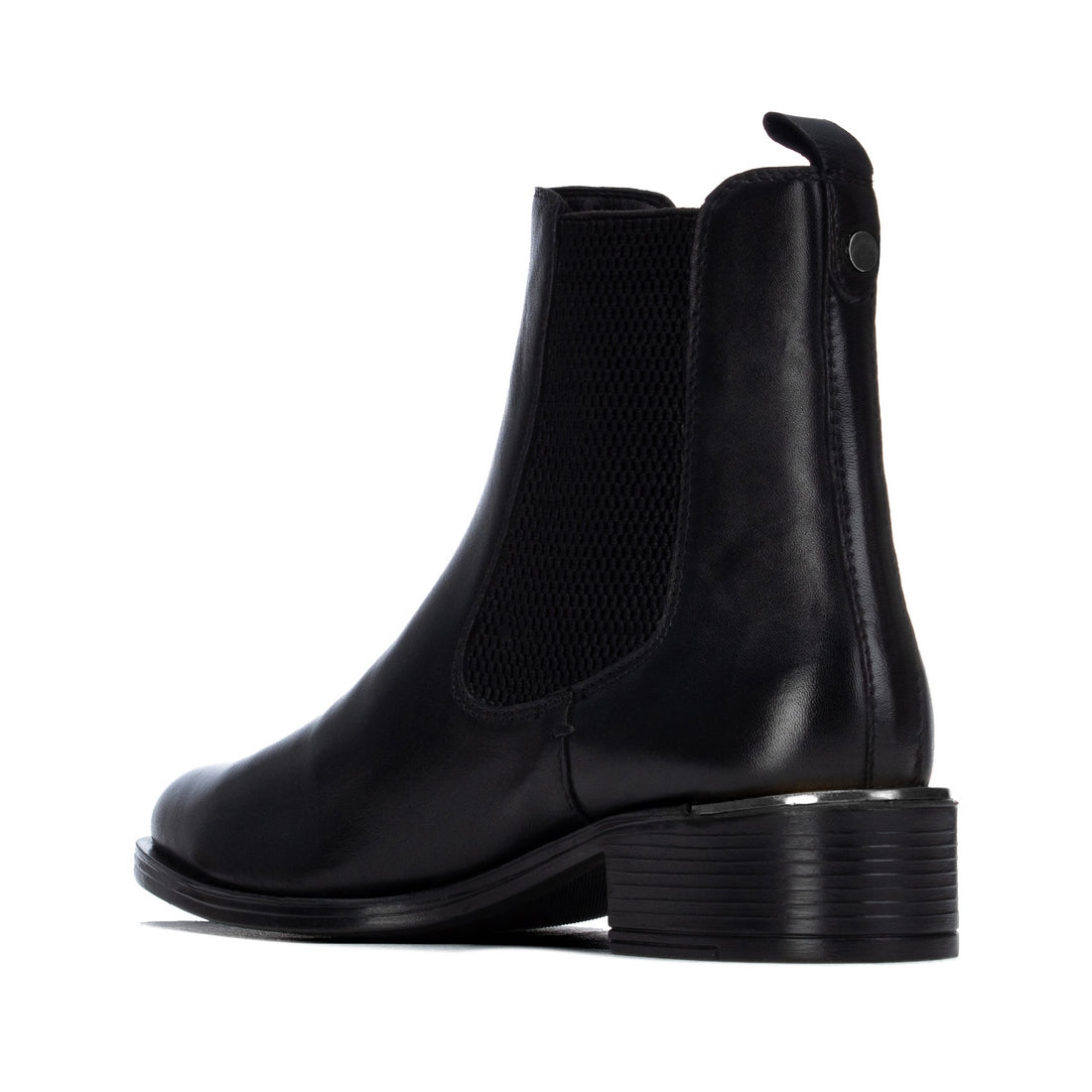 Carmela 16400601 bottines chelsea noir cuir talon bas