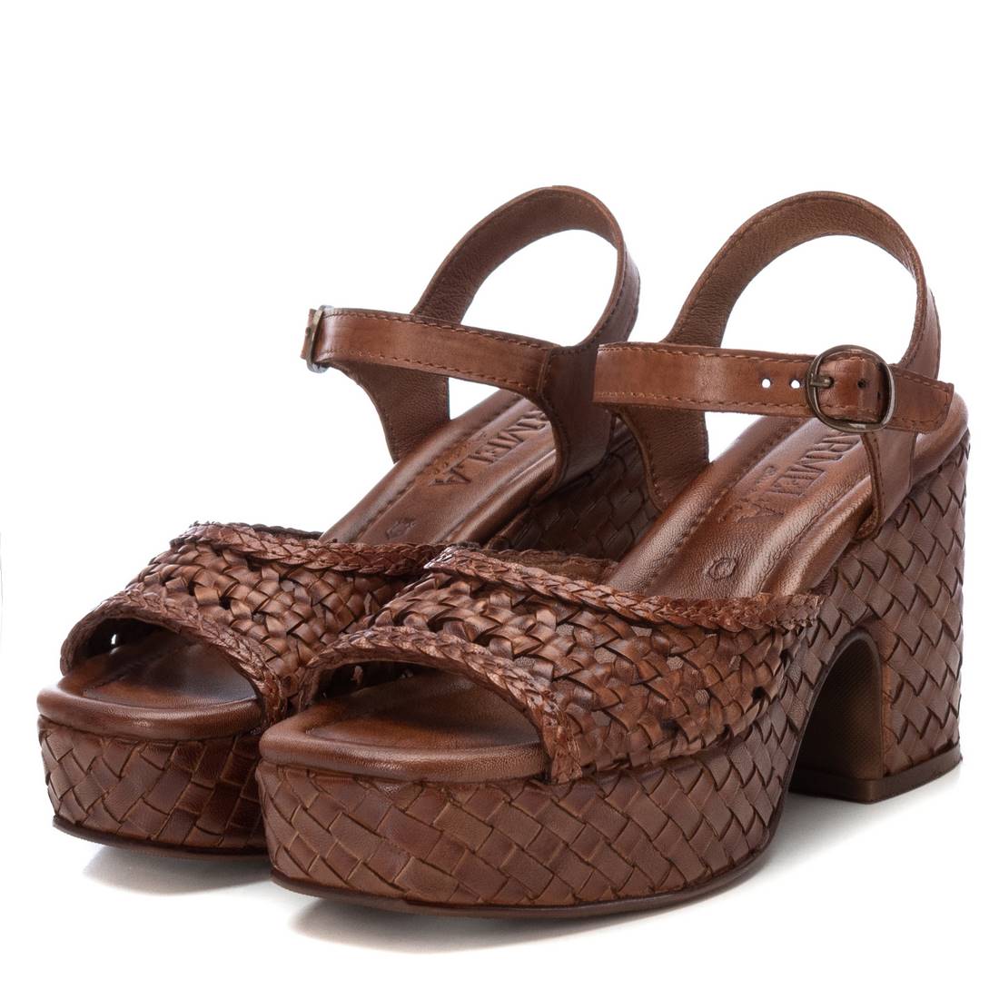 Carmela 16163703 sandales cuir marron talon 10 cm