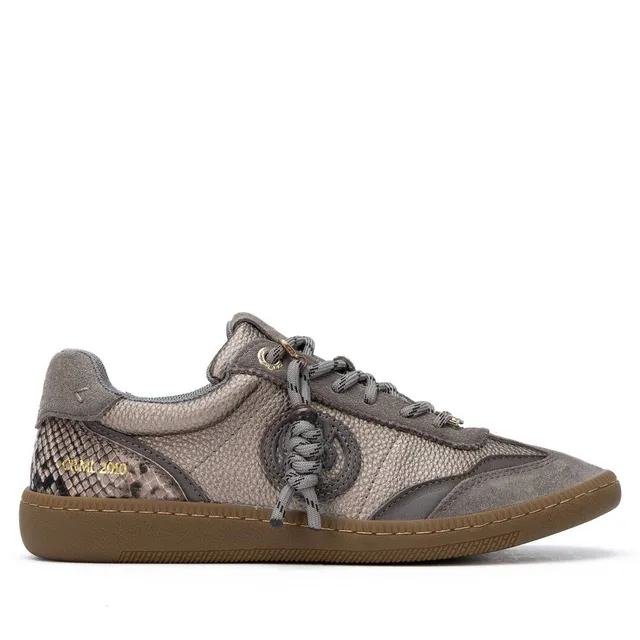 Carmela 16424104 basket cuir taupe lacet