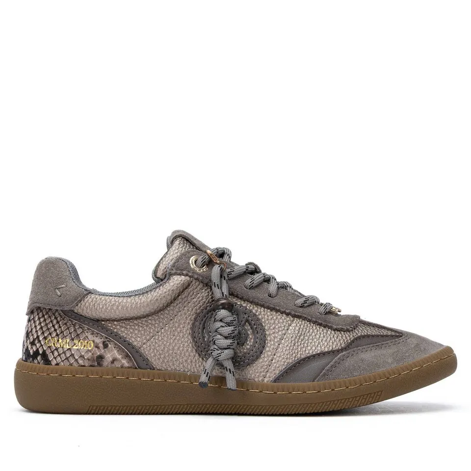 Carmela 16424104 basket cuir taupe lacet