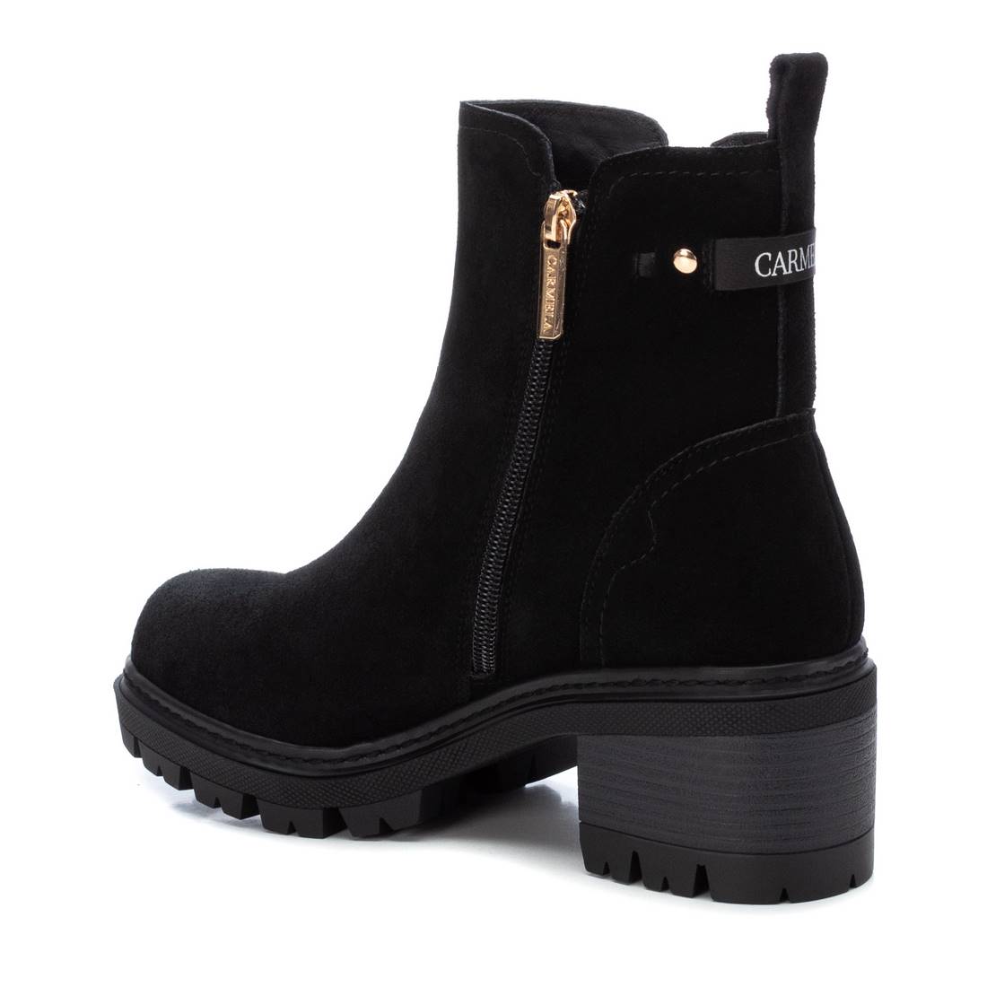 Carmela 16108102 bottines cuir noir talon 7 cm