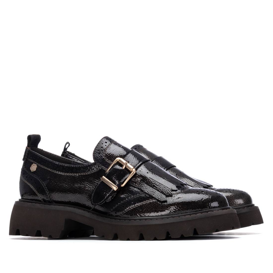 Carmela 16259402 mocassin femme gris verni talon