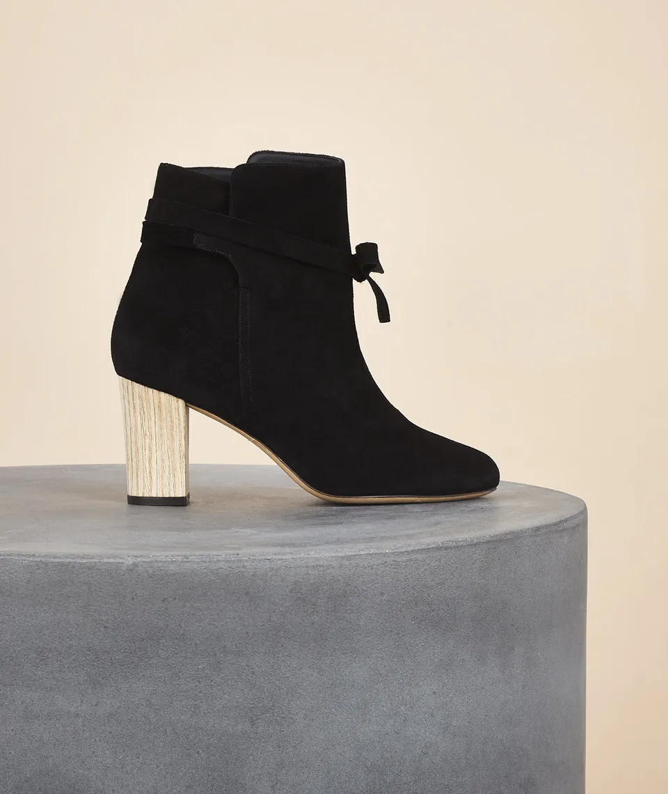 Tila March Sonora bottine cuir noir talon 9 cm