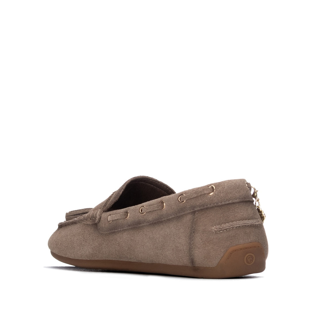 Carmela 16414705 mocassins taupe cuir plat