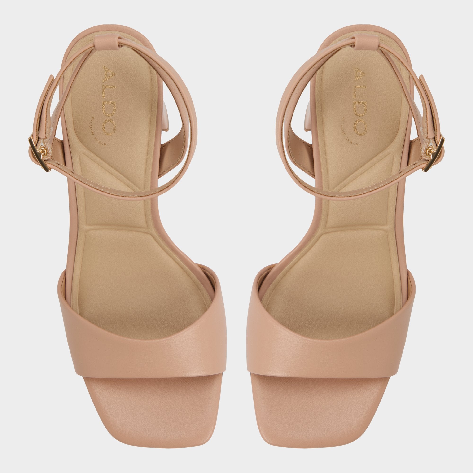 ALDO Serenya sandales taille 7 talon bloc nude