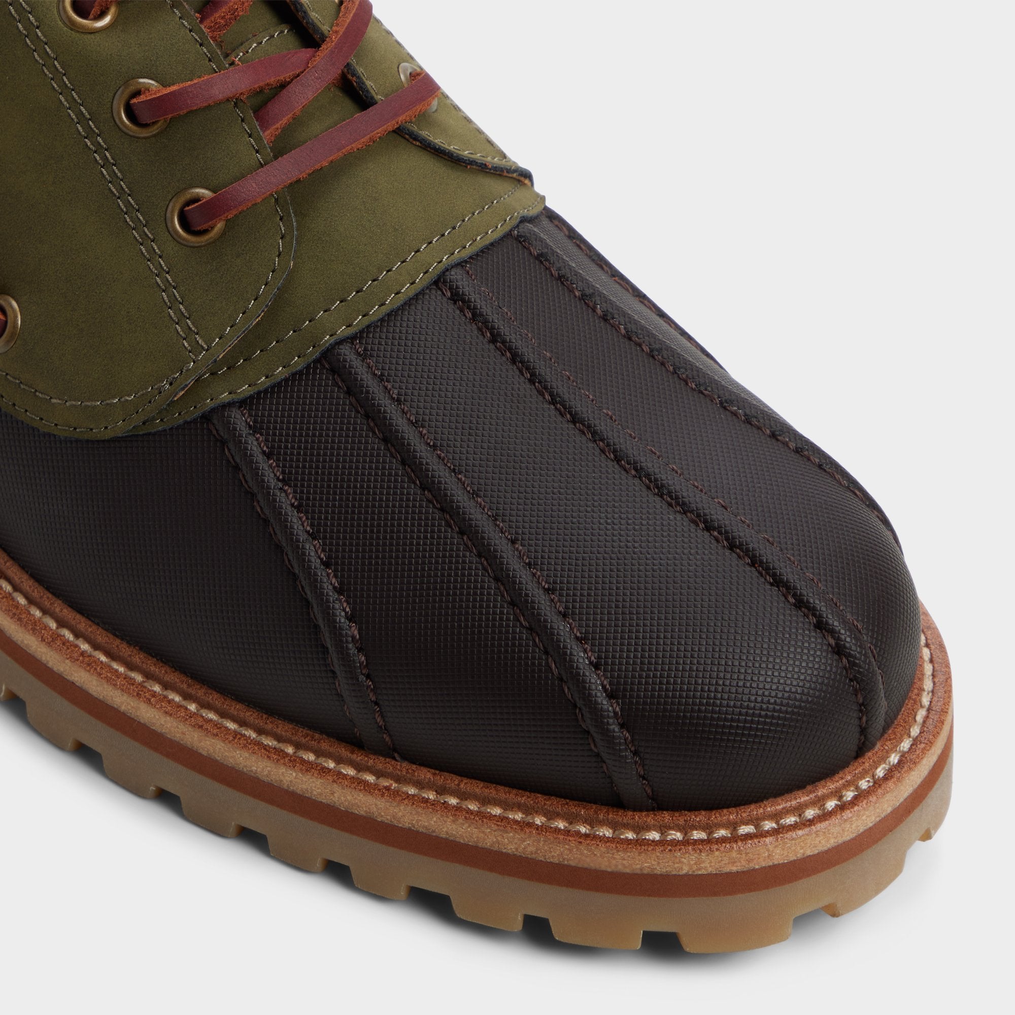 ALDO Finn chaussures bateau toile olive homme