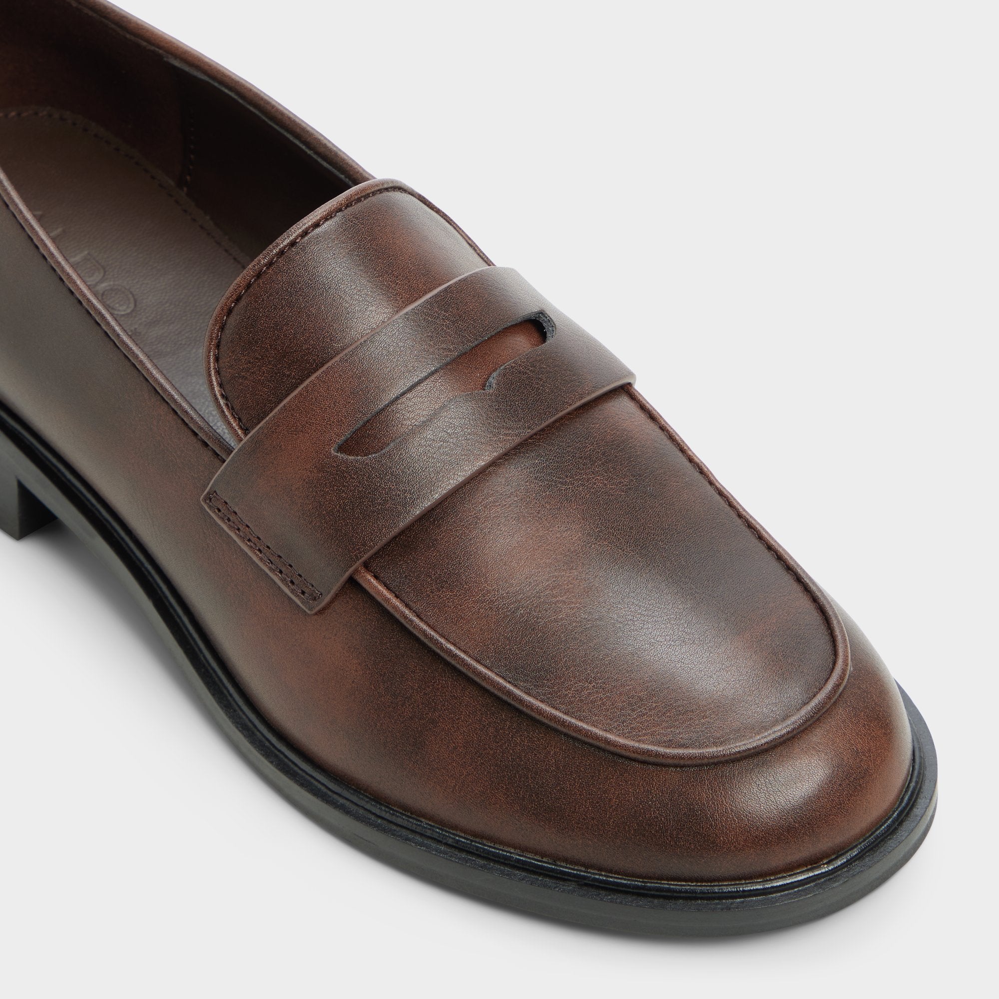 ALDO Valera bottines mocassin talon marron