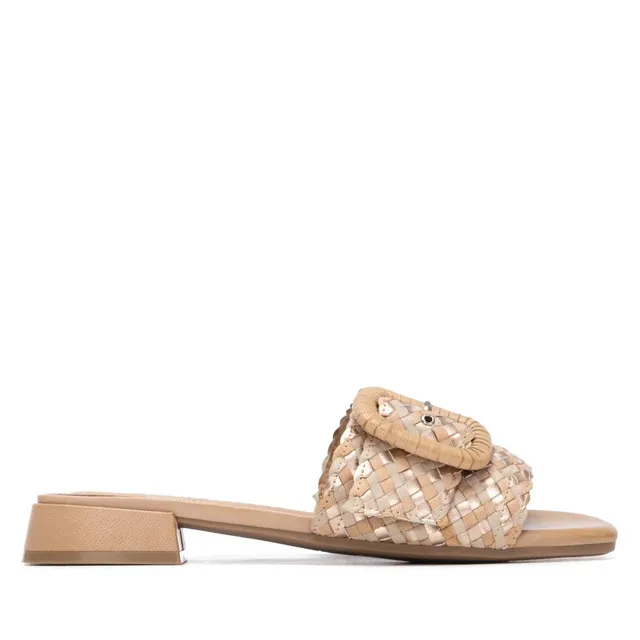 Carmela 16315201 sandale femme beige cuir véritable