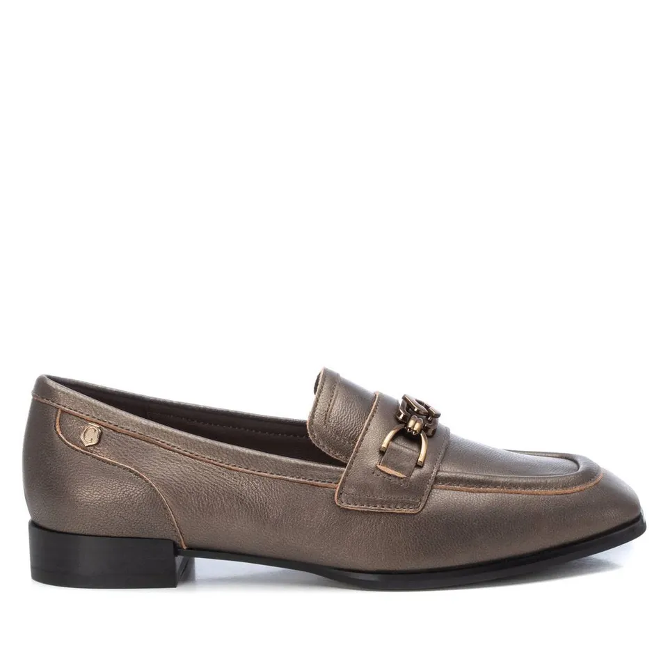 Carmela 16198601 mocassins cuir gris plat