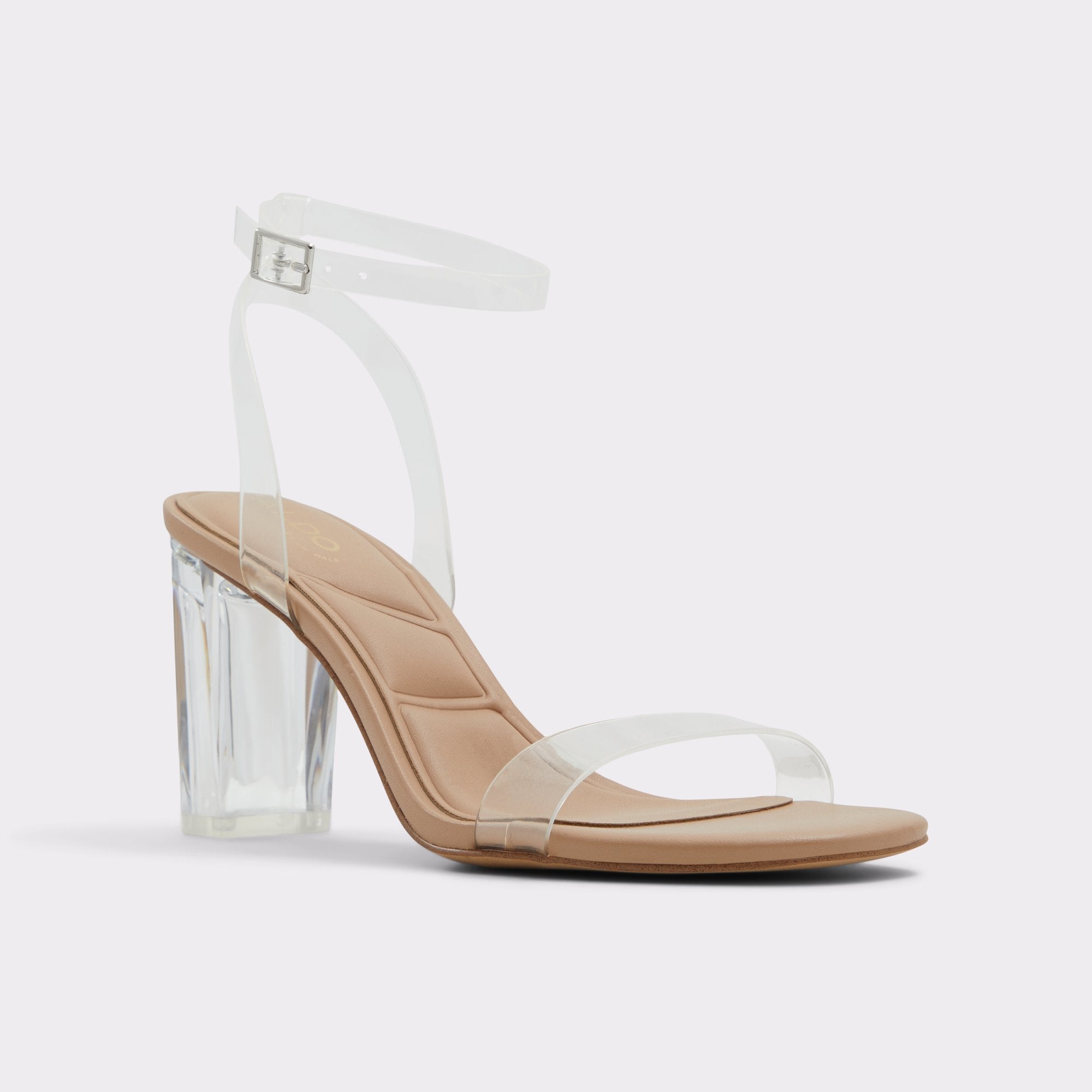 ALDO Etmilyn sandales talon transparent marron