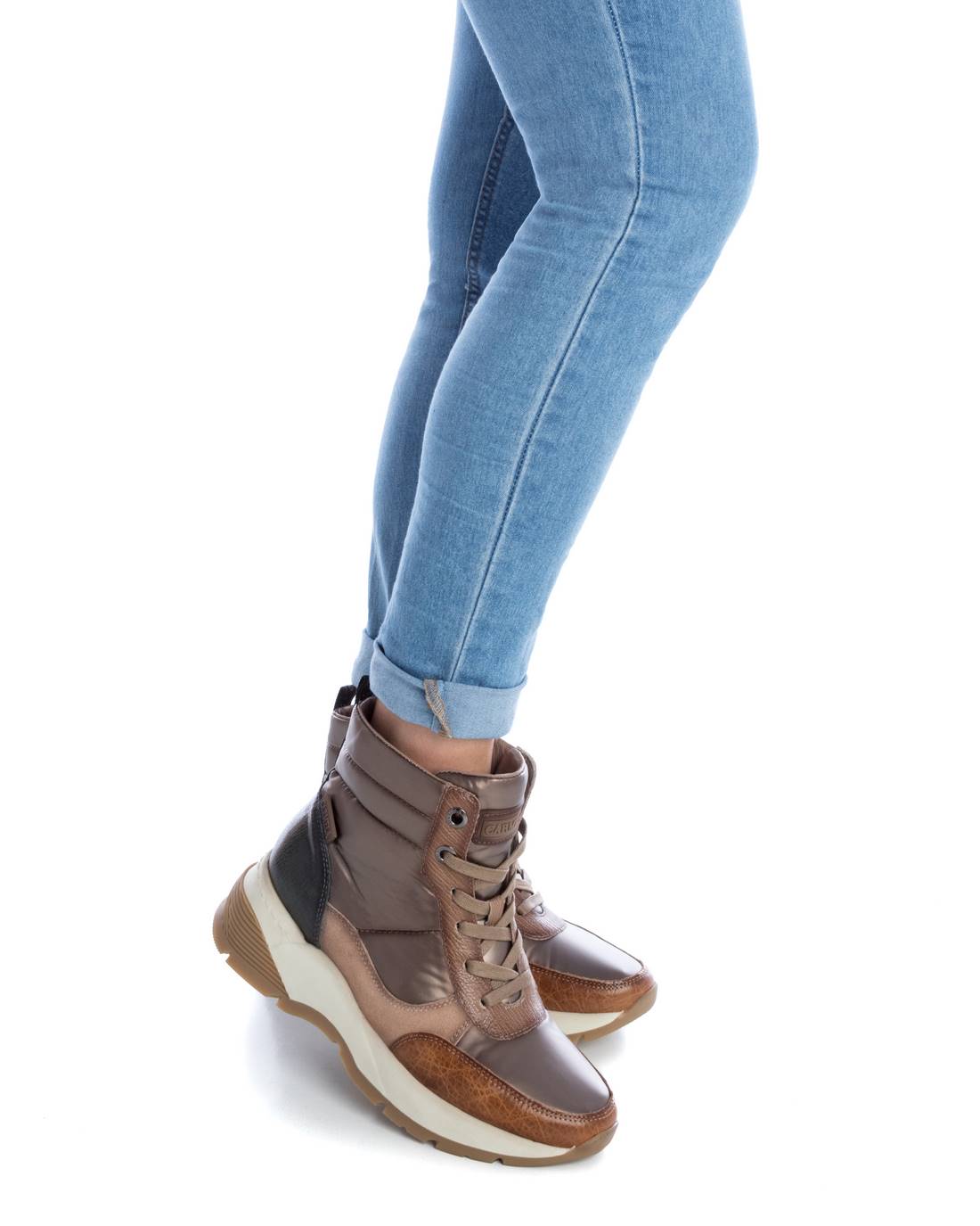 Carmela 16092705 baskets femme marron cuir