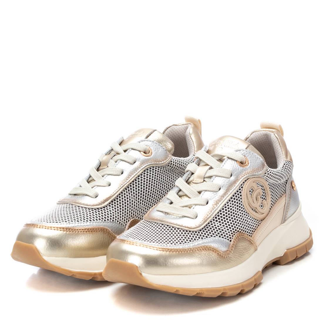 Carmela 16146901 baskets doré cuir lacets