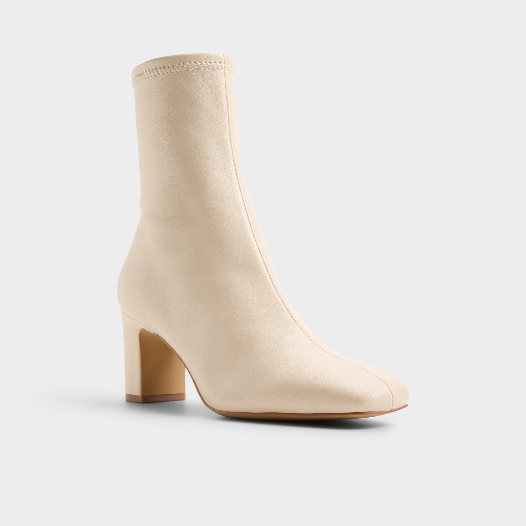 ALDO Kayia bottines crème talon bloc