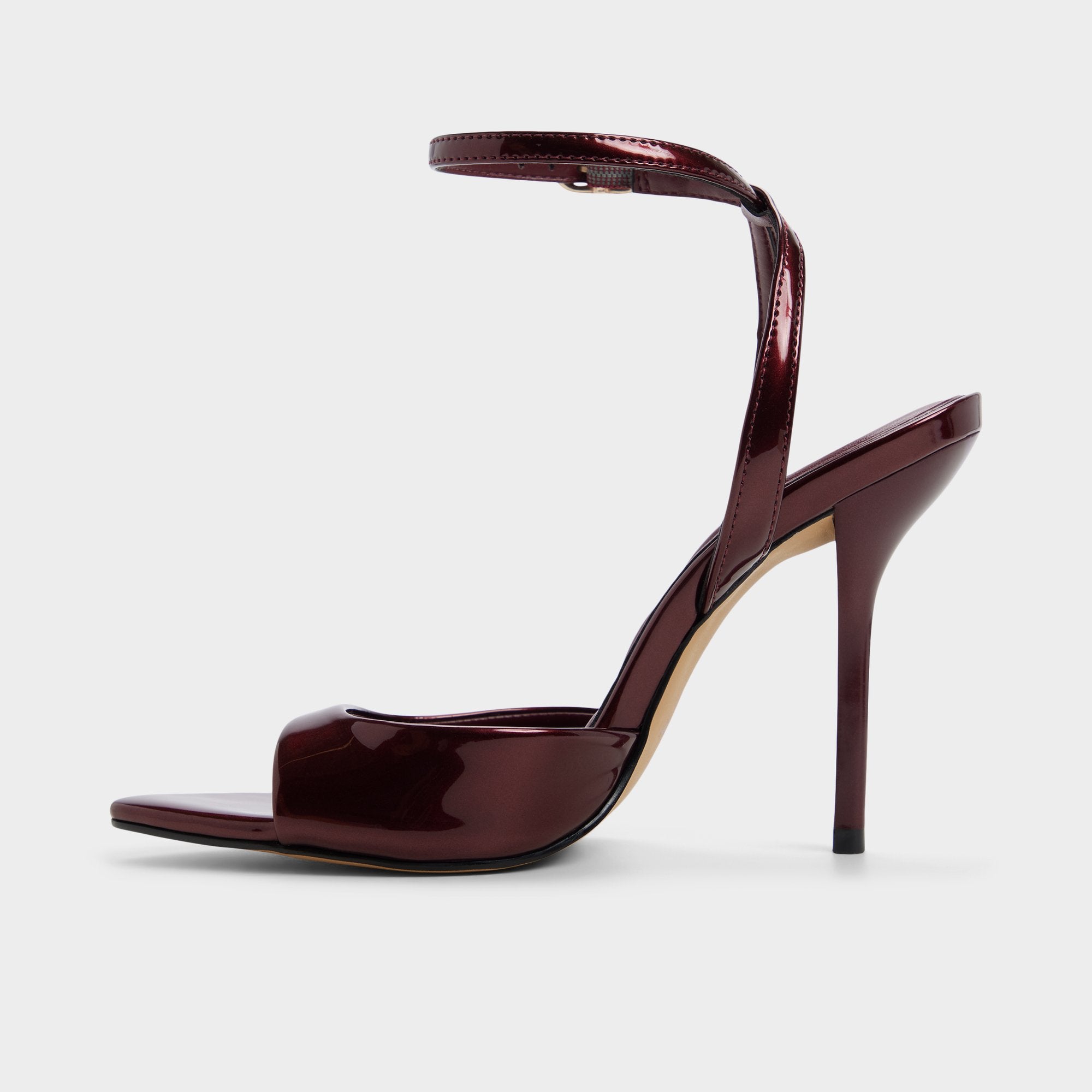Aldo Forevermore sandales à talon bordeaux verni
