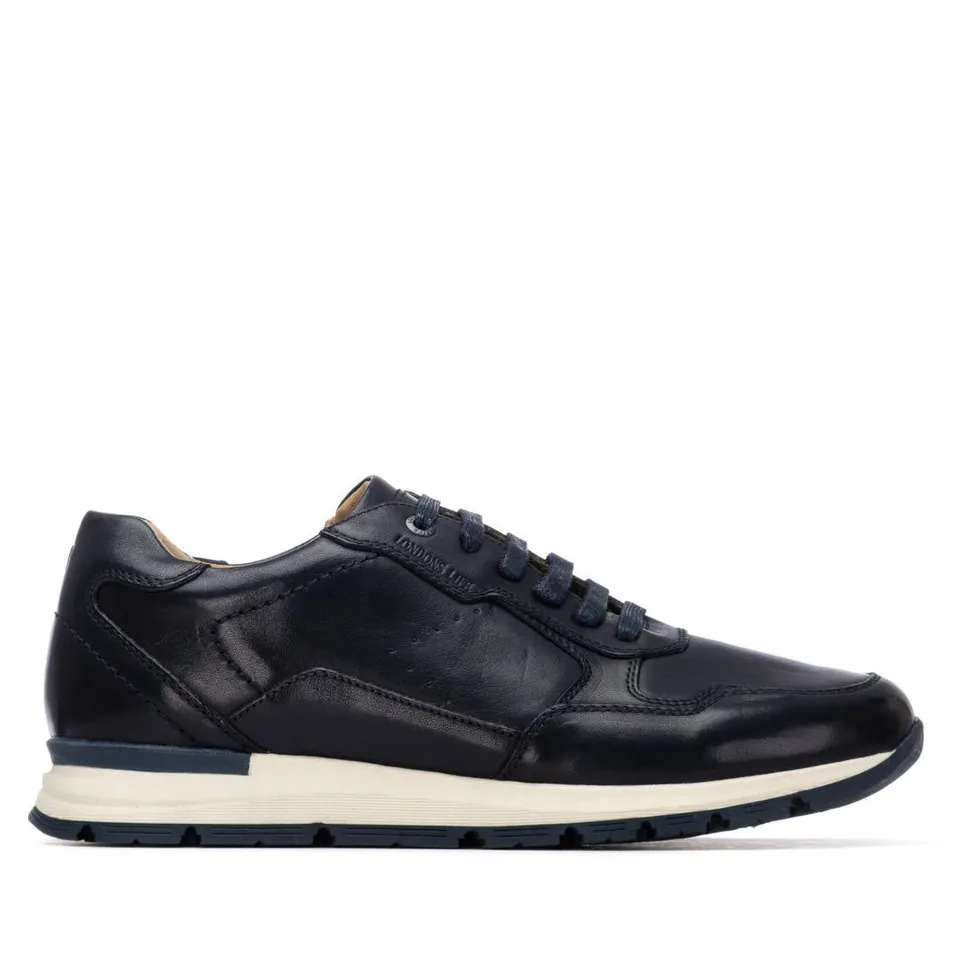 Carmela 16390702 baskets homme bleu marine cuir