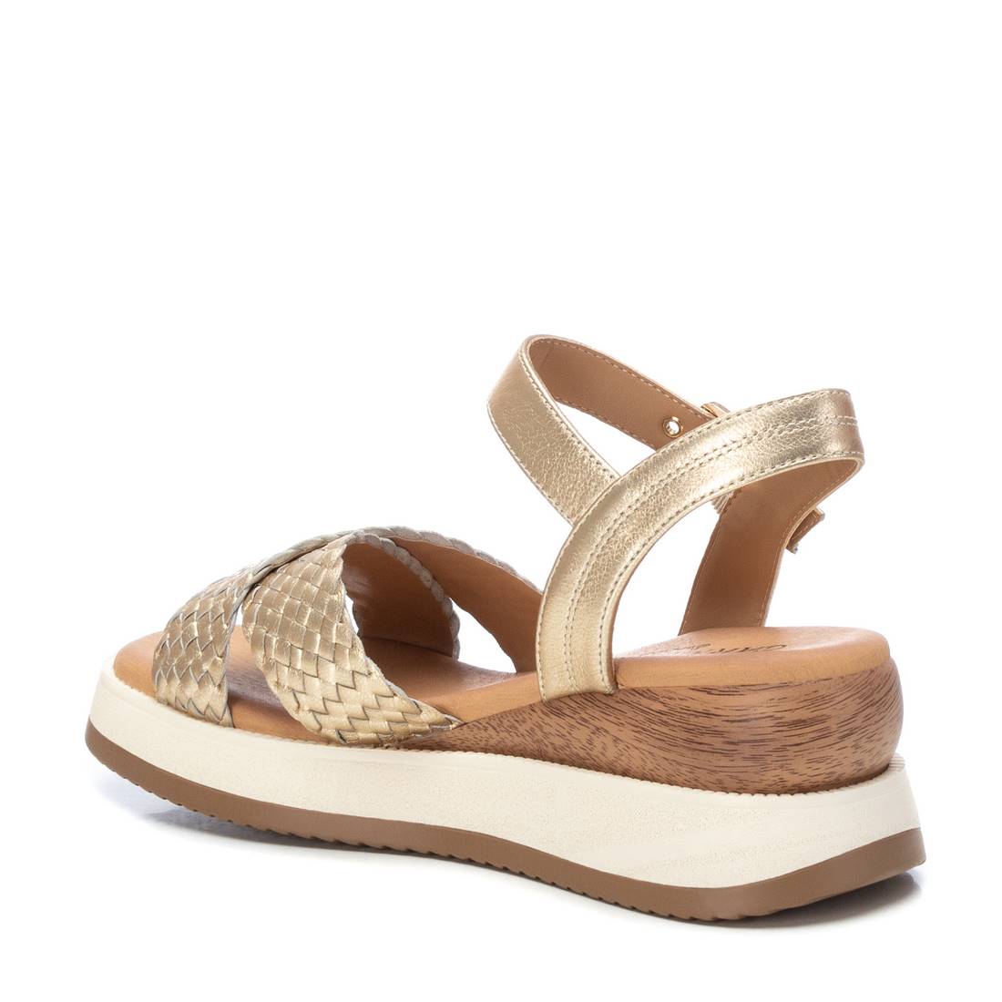 Carmela 16139101 sandale compensée cuir doré