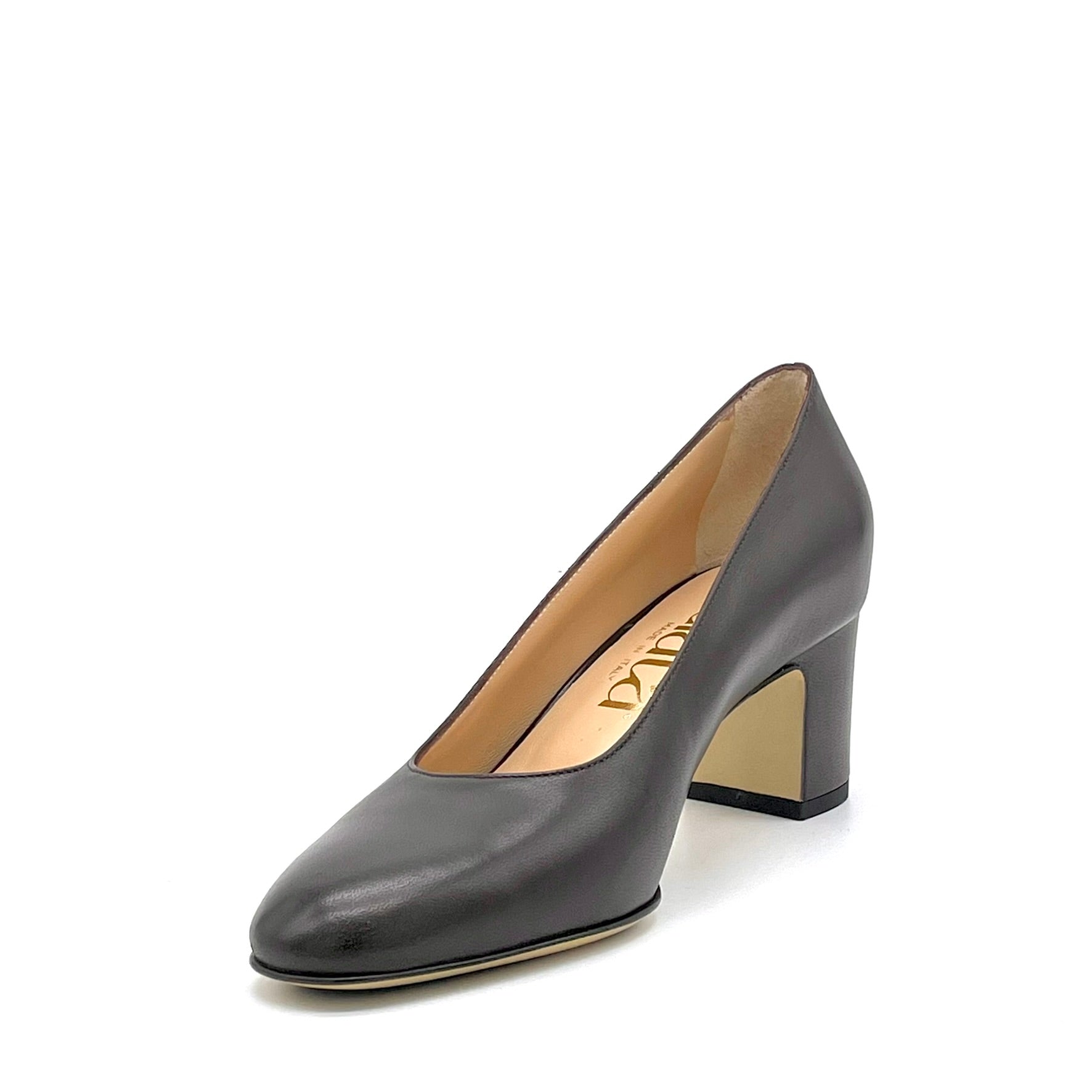 ELATA 56520 escarpins cuir marron talon 5,5 cm