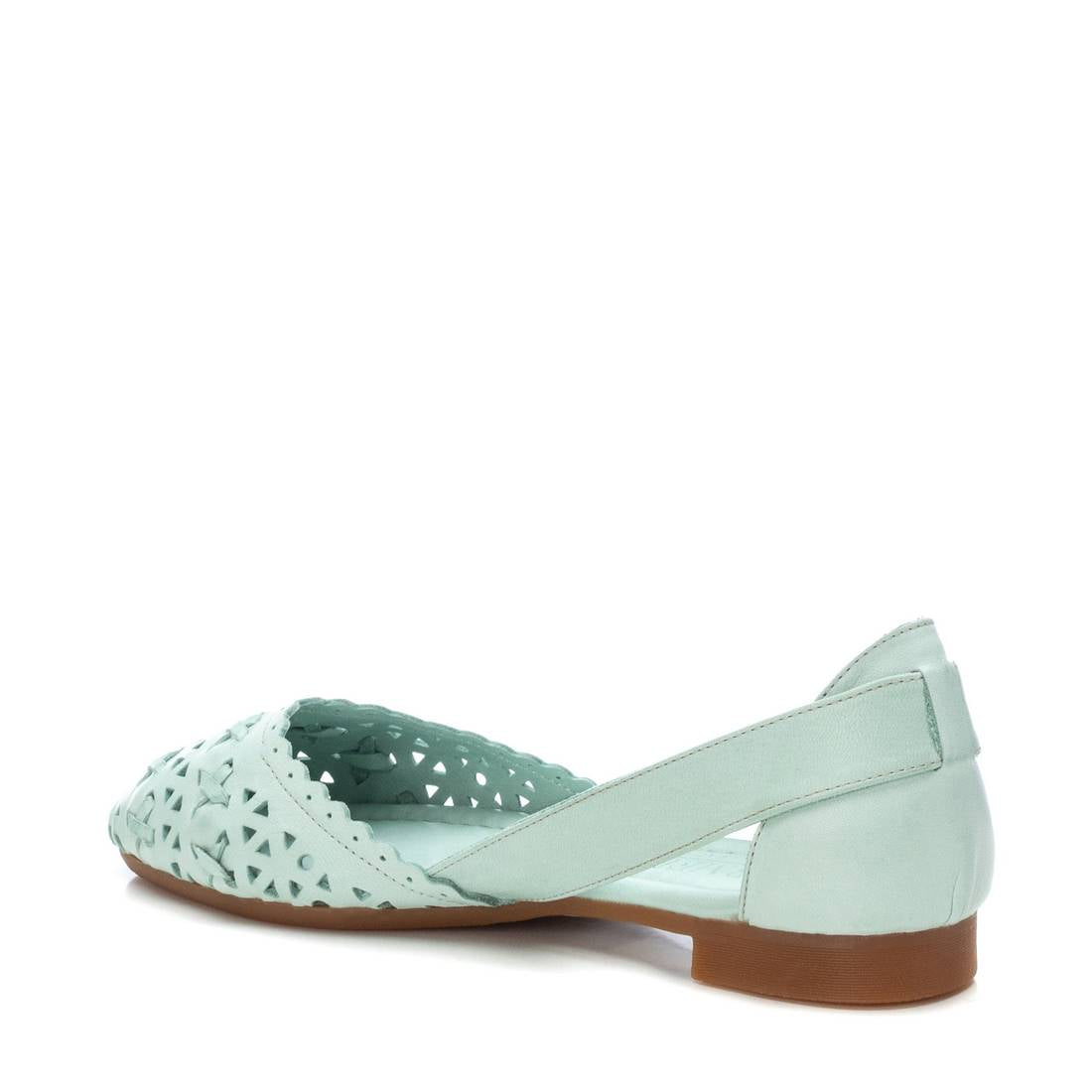 Carmela 16067203 ballerines cuir vert ajouré
