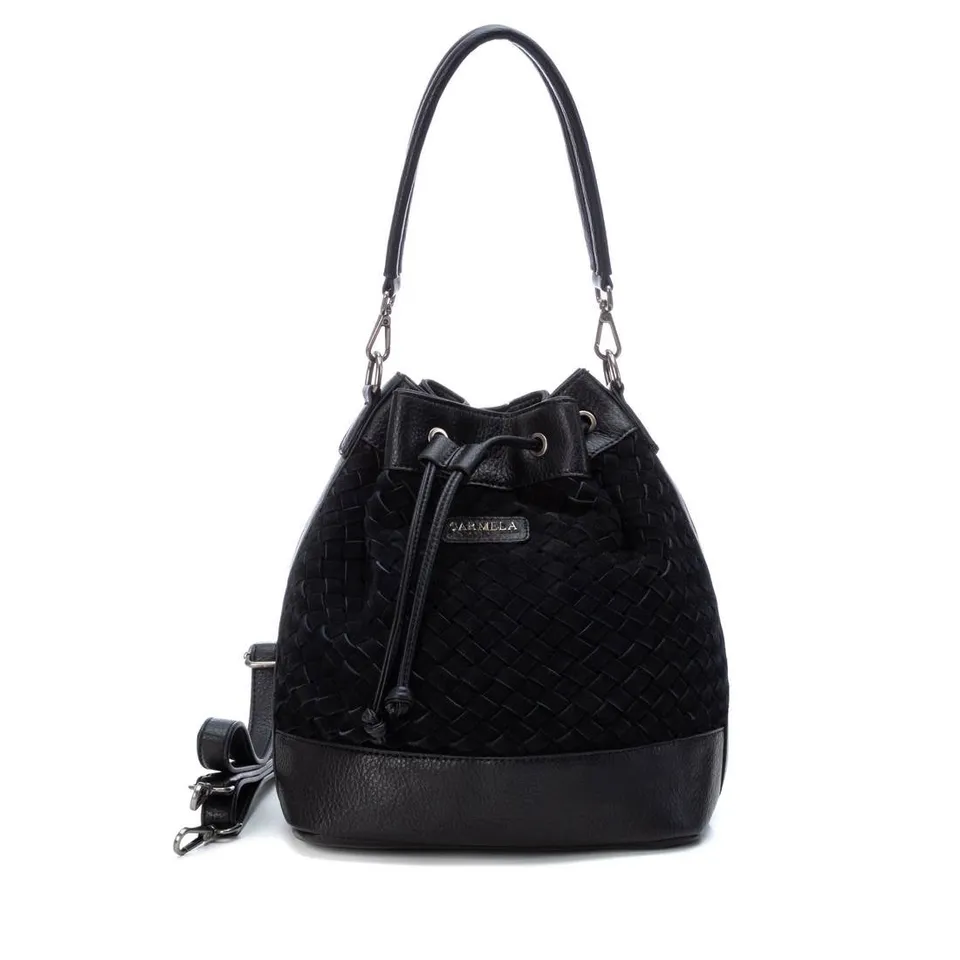 Carmela 186000 18600001 sac seau cuir noir